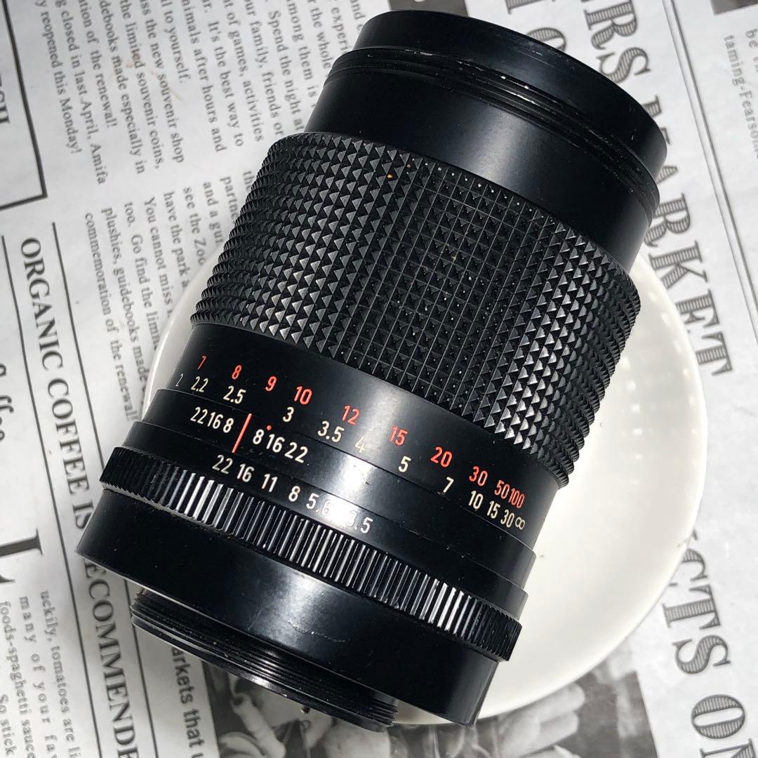 作例有CARL ZEISS 135mm f3.5 m42マウント