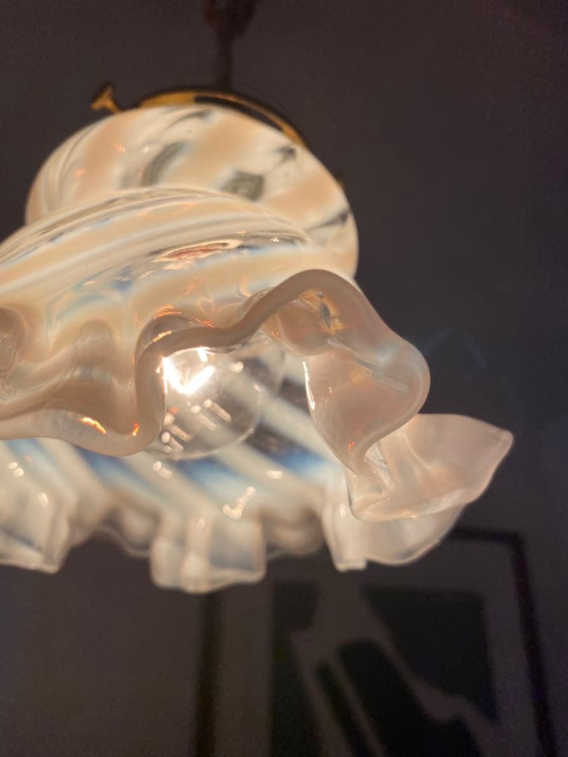 OLD FENTON フェントン　オパールセント　ガラスシェード　ペンダント