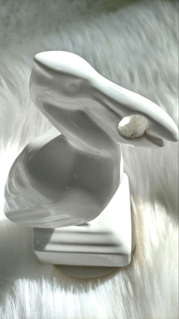 【希少】　Pelikan ペリカン　ペンスタンド陶器製 ホワイト