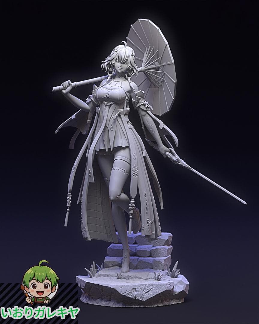 1/8　未塗装 未組立　フィギュア　ガレージキット　【 長離 チョウリ 鳴潮 】