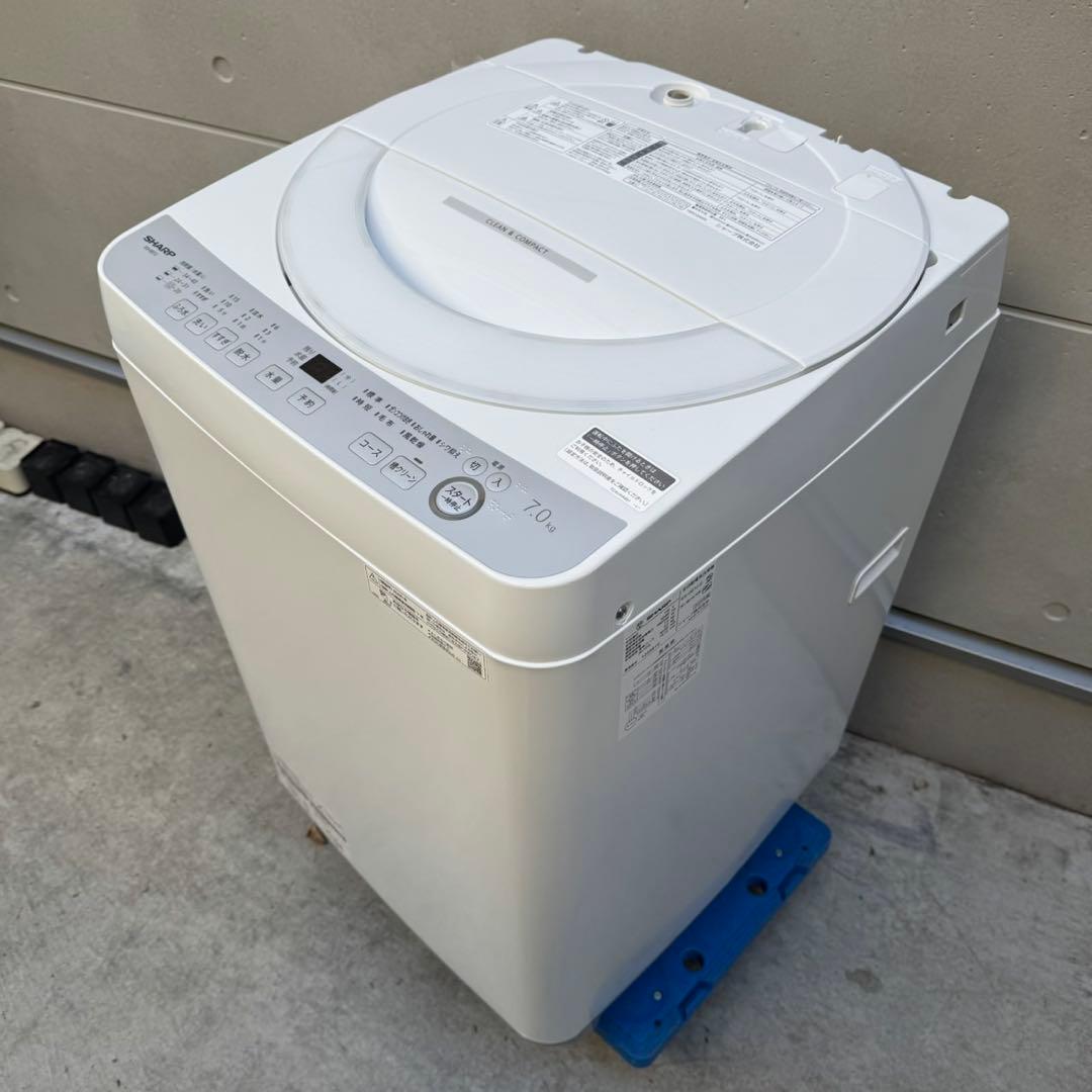 116⭐️2025年製★ほぼ新品★シャープ　洗濯機　7KG 一人暮らし