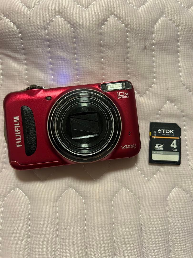 FUJIFILM デジタルカメラ 1400万画素 レッド