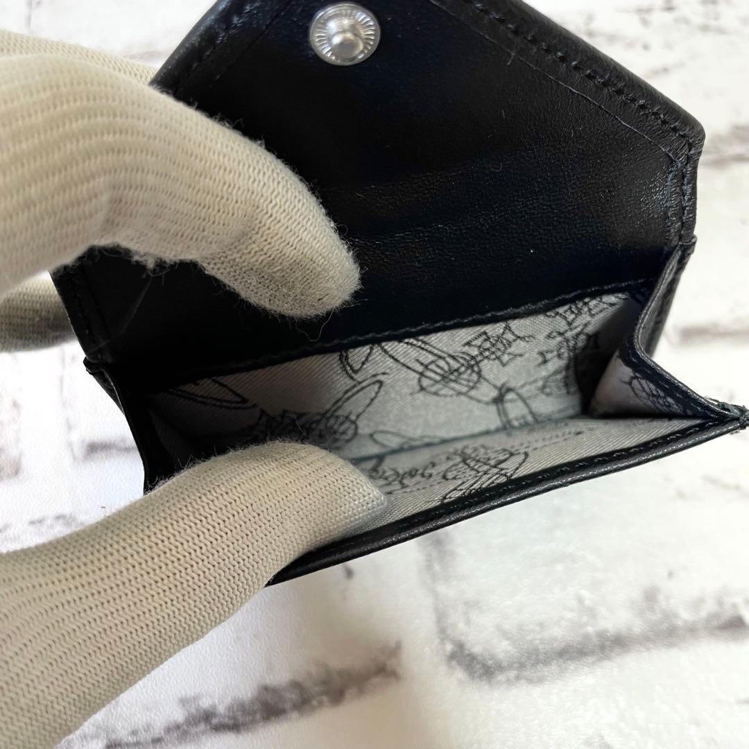 未使用保管品✨ヴィヴィアンウエストウッド　3つ折り財布　EMMA　黒