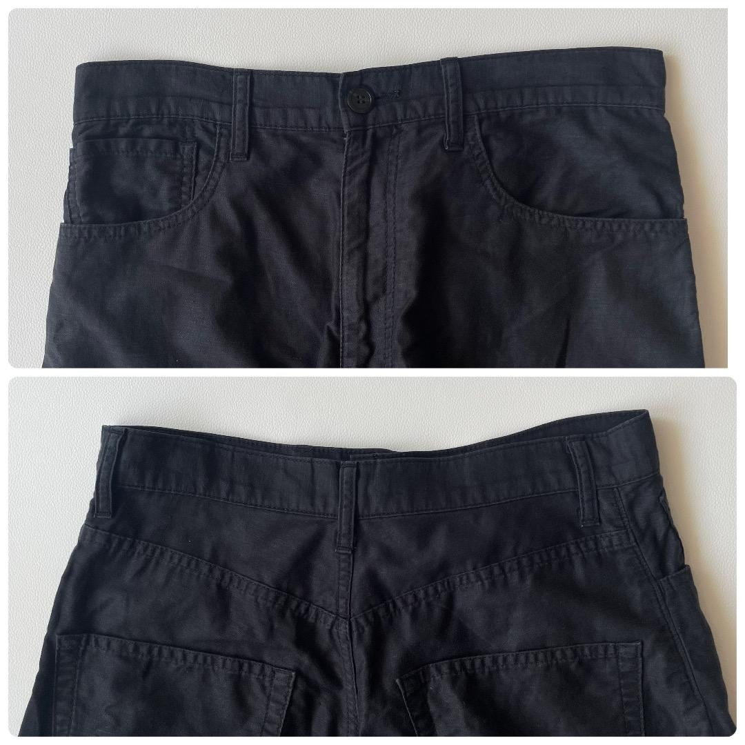 希少　コムデギャルソン ジュンヤワタナベ サルエルパンツ S コットンリネン 黒