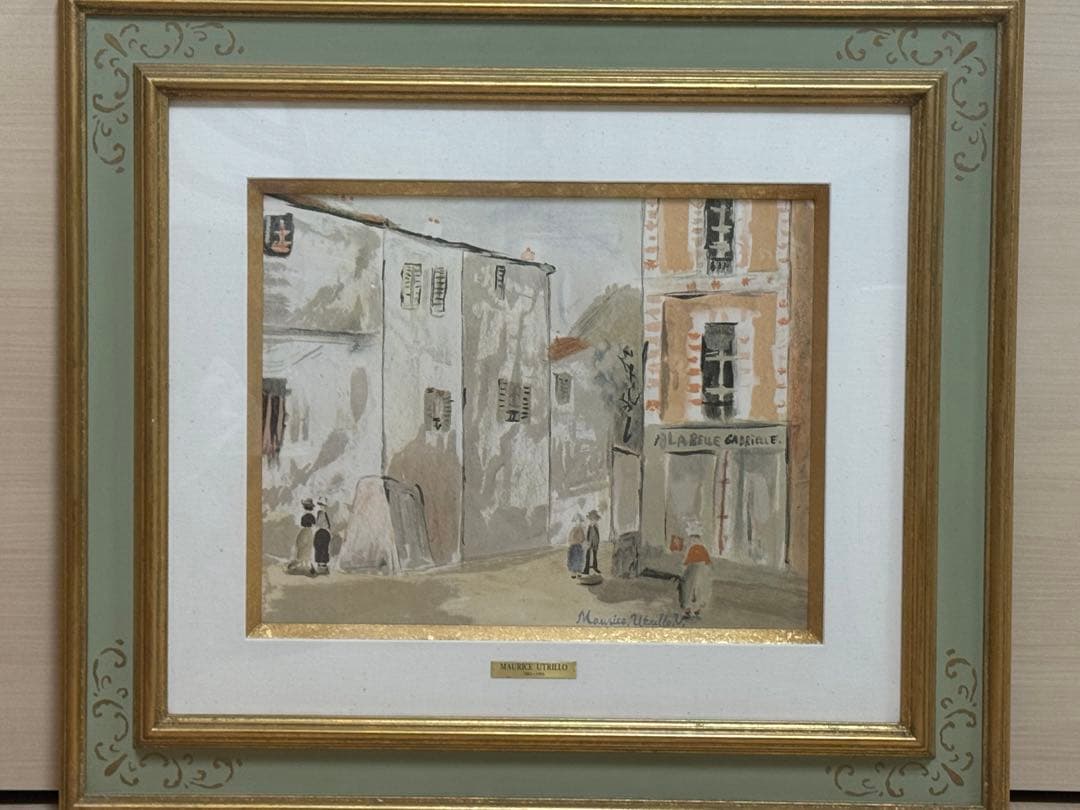 箱付きMaurice Utrillo モーリスユトリロ　ガブリエルの店