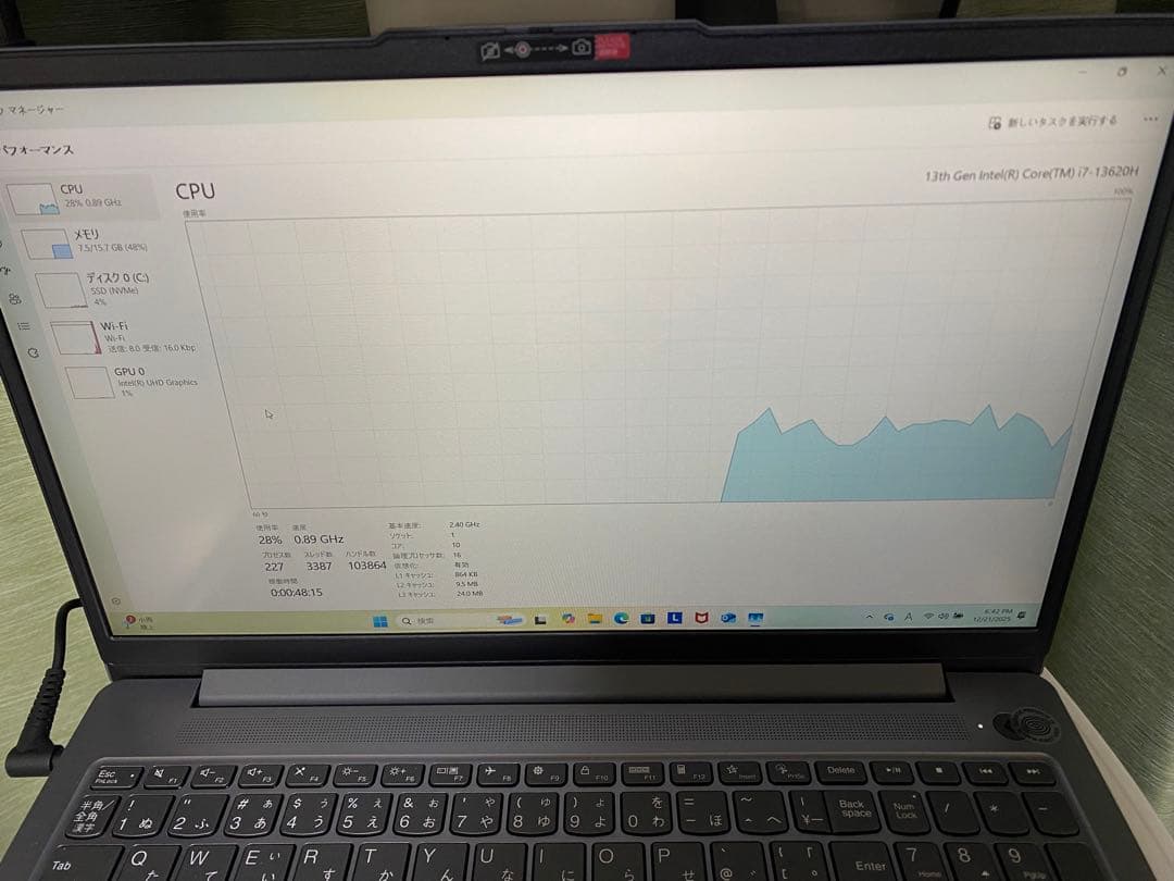 Windowsノート本体 Lenovo IdeaPad Slim 3 15IRH8