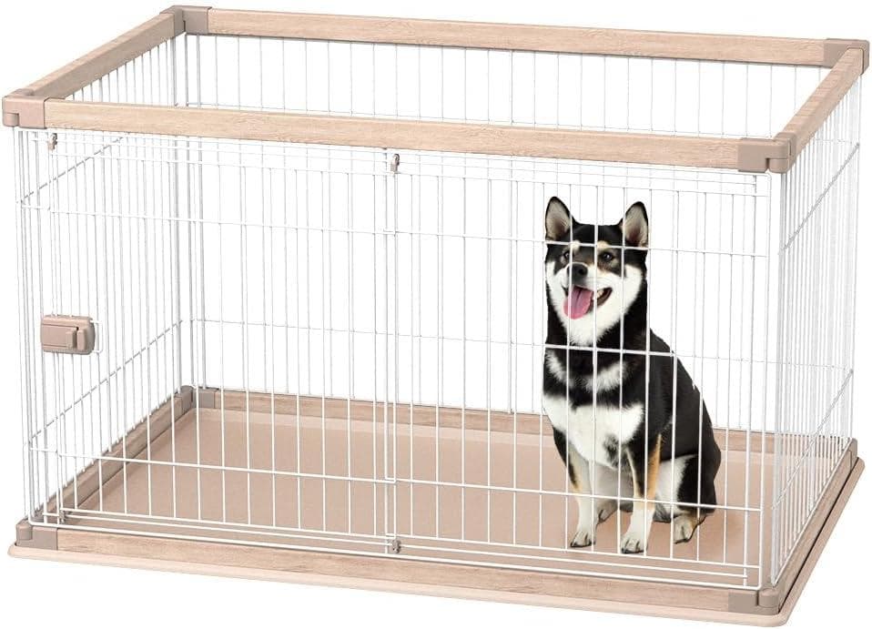 アイリス 犬 サークル ウッディサークル ライトナチュラル PWSR-1280V