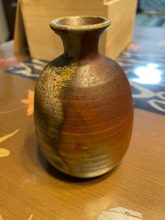 人間国宝藤原雄作徳利セット備前焼き徳利12センチぐい呑み4センチです。