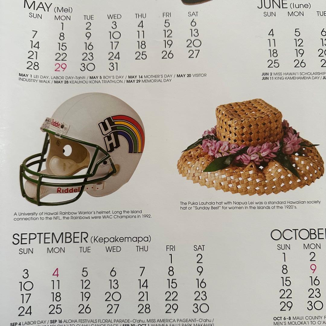 95年旧ロゴHAWAIIAN AIRハワイアン航空オリジナルカレンダーポスター3