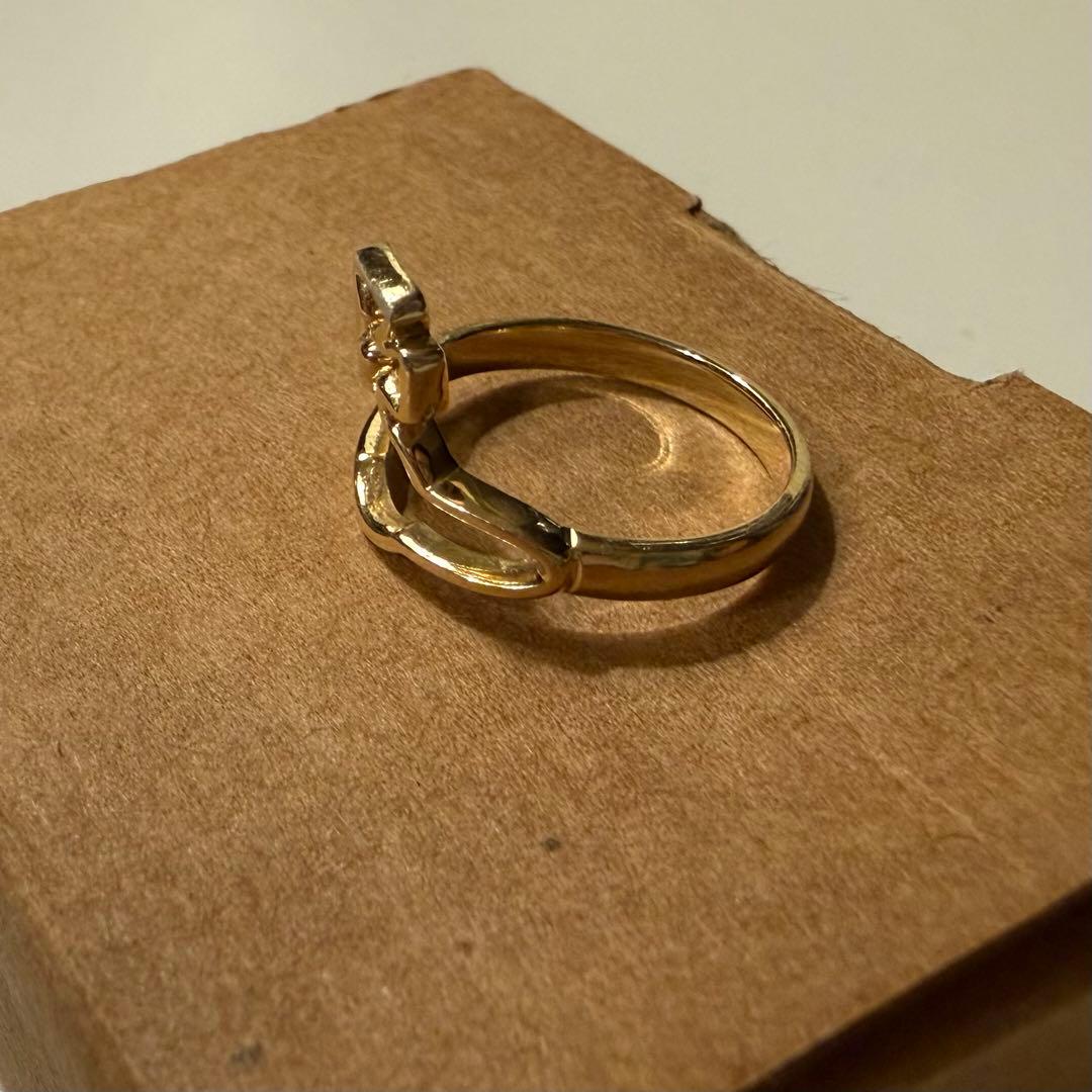 ヴィヴィアンウエストウッド　オーブ　シルエットリング　ゴールド　XSサイズ9号