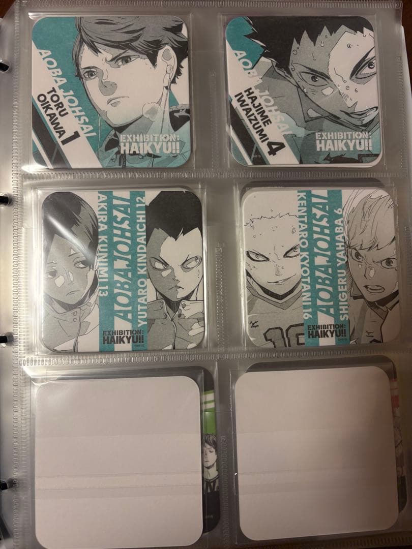 ハイキュー!! ハイキュー展 コースターBOX 第３弾　原画展 特典 48枚