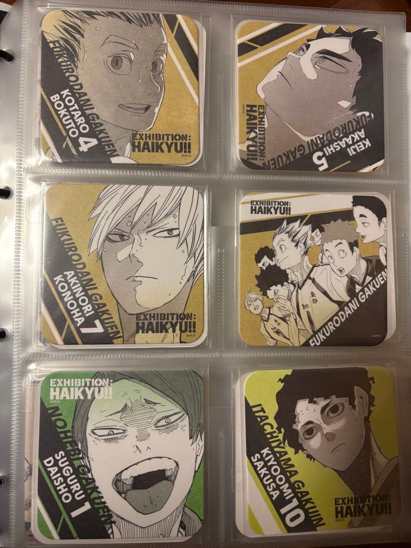 ハイキュー!! ハイキュー展 コースターBOX 第３弾　原画展 特典 48枚
