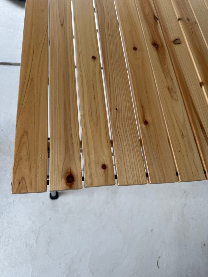 Coleman コールマン　ナチュラルウッドロールテーブル　110cm