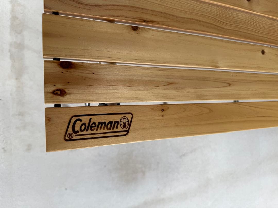 Coleman コールマン　ナチュラルウッドロールテーブル　110cm