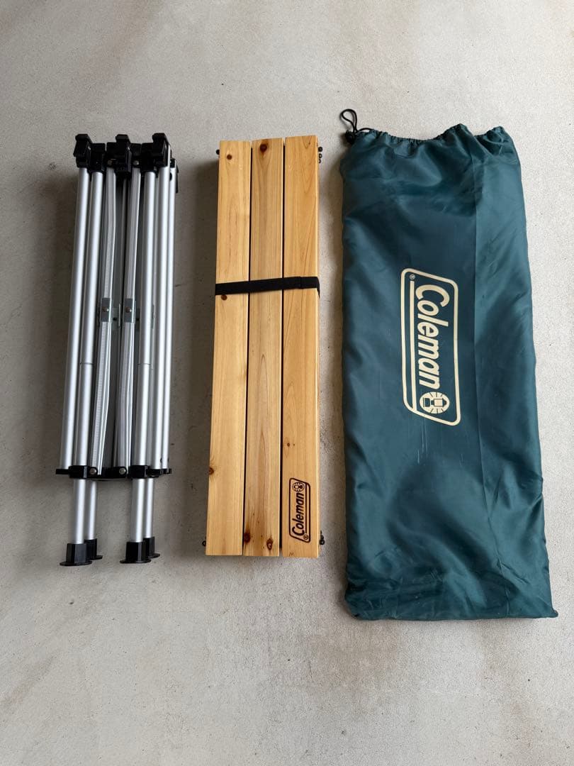 Coleman コールマン　ナチュラルウッドロールテーブル　110cm