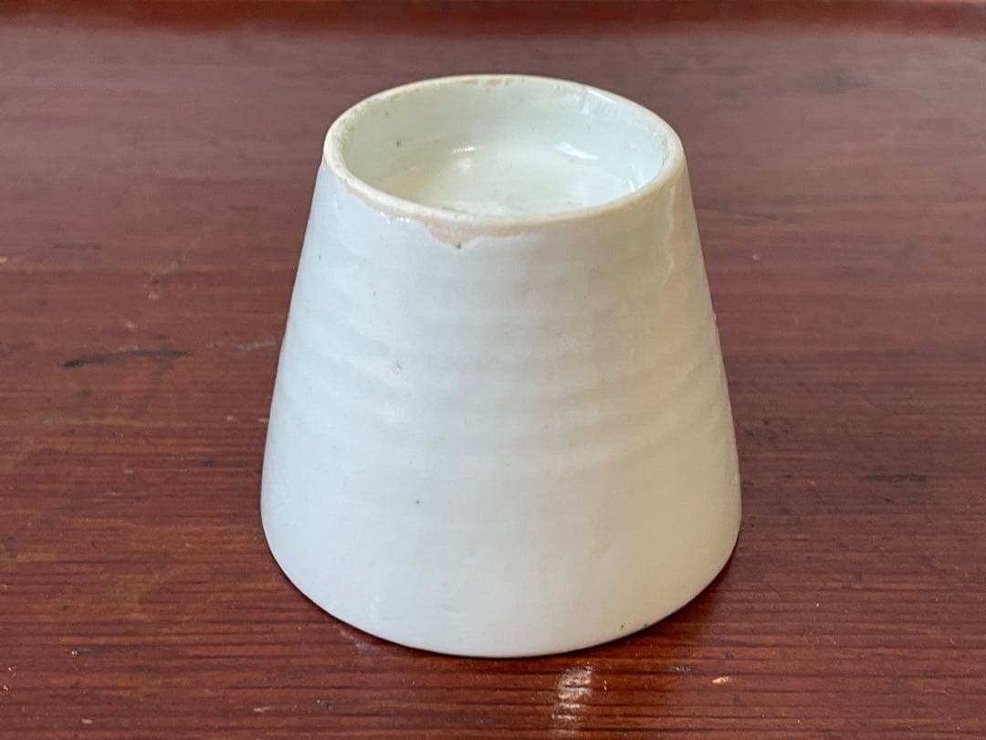 骨董　アンティーク　白磁　蕎麦猪口　小ぶり　古伊万里　カップ　酒器　直し