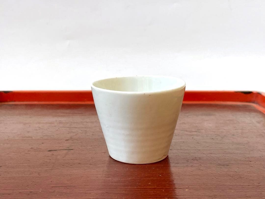 骨董　アンティーク　白磁　蕎麦猪口　小ぶり　古伊万里　カップ　酒器　直し