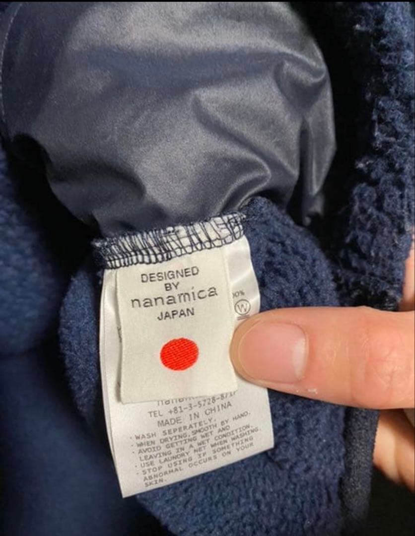 nanamica ナナミカ　フリース　ジャケット　ネイビー