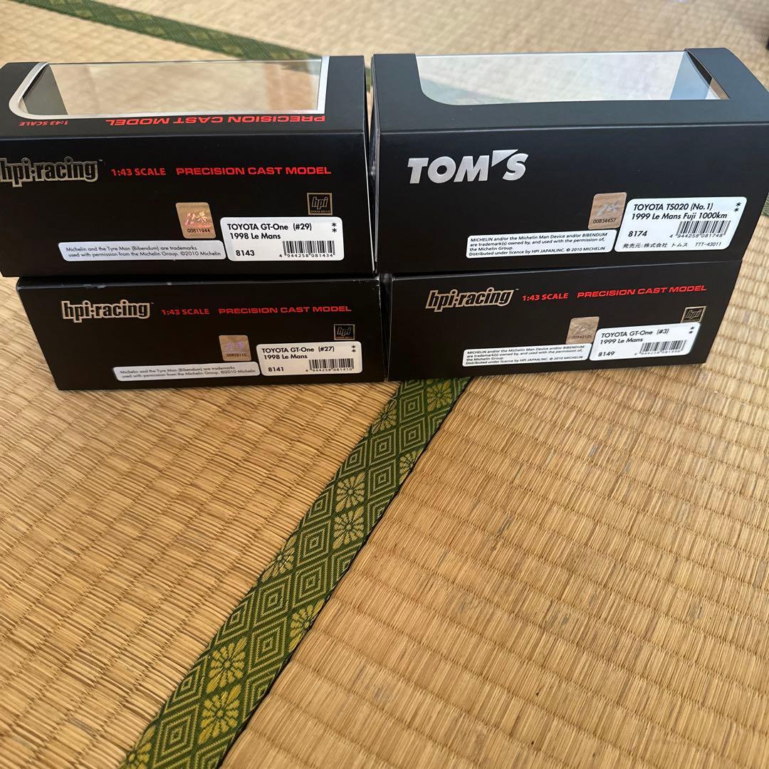 hpiトヨタGT-OneTS020 1/43 4台セット 1998 LeMans