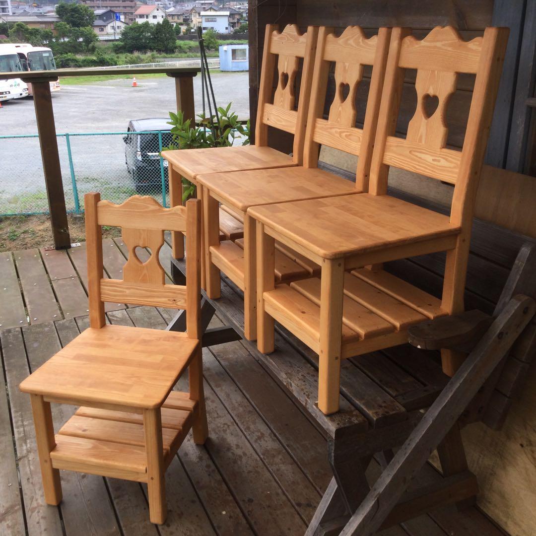 みかんさま専用ページ♡カントリーハート　チェア　4脚のうち2脚分②