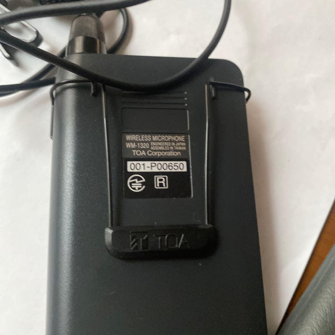 ワイヤレスマイク タイピン型 800MHz帯 TOA WM-1320 美品