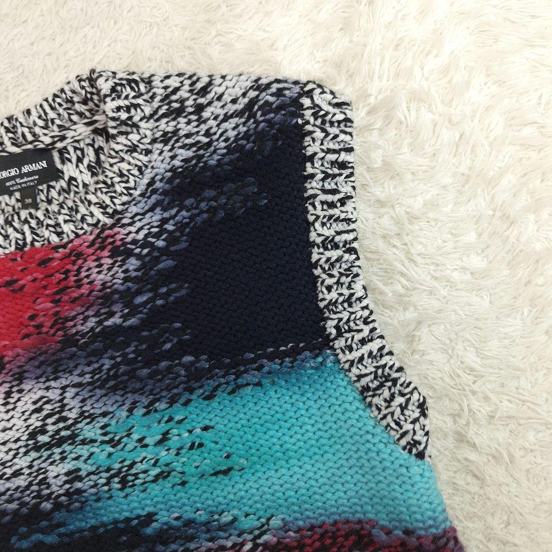現行タグ✨GIORGIO ARMANI　カシミヤ100 ニットベスト　38