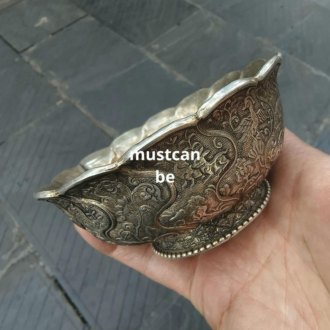 銅碗 大唐貞観鴛鴦鴻雁干支神獣蓮花招財碗 装飾品 現代工芸品 美術品 置物