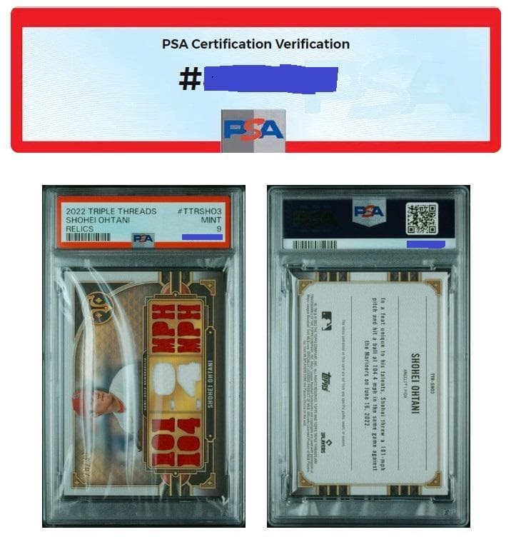 大谷翔平TOPPS TRIPLE THREADS RELICS #TTRSHO3