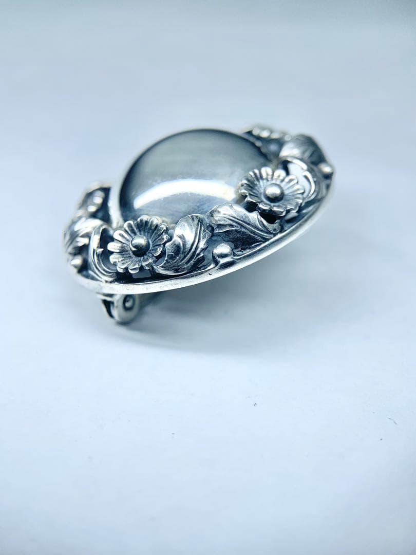 希少 N.E.From ブローチ フラワー 花 ヴィンテージ シルバー 925