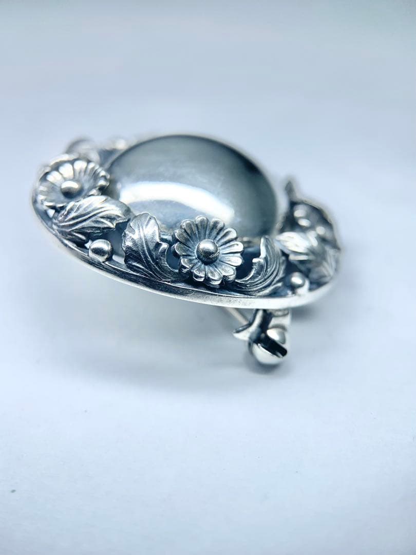 希少 N.E.From ブローチ フラワー 花 ヴィンテージ シルバー 925