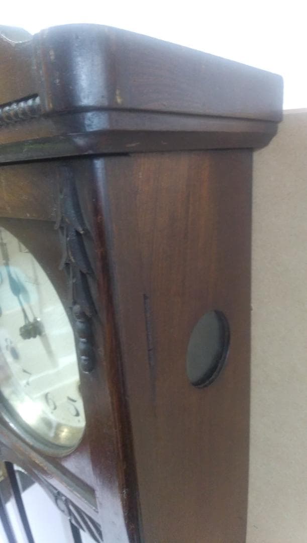 古い柱時計  ⑥