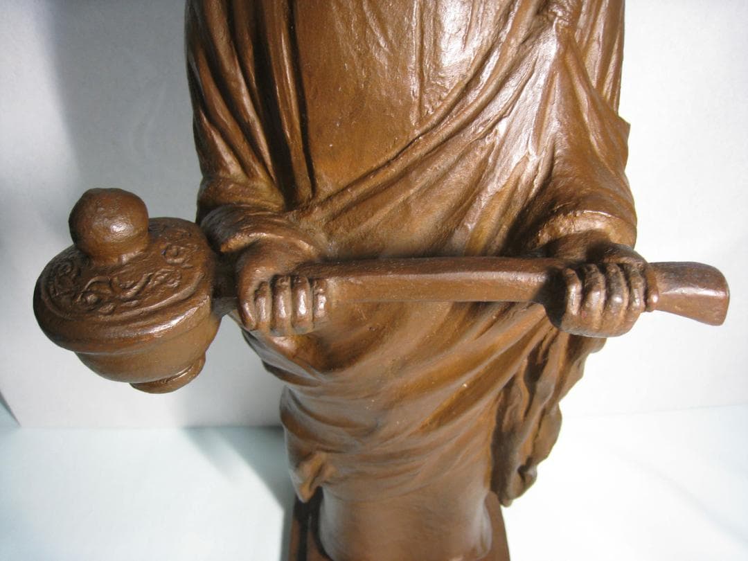 古銅　聖徳太子像十六歳孝養像　　古い作品のブロンズ像