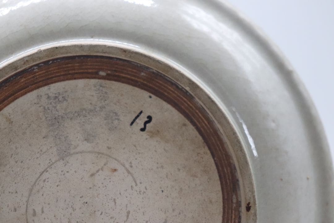 江戸　古伊万里　魚紋大皿　訳あり　送料込み1006