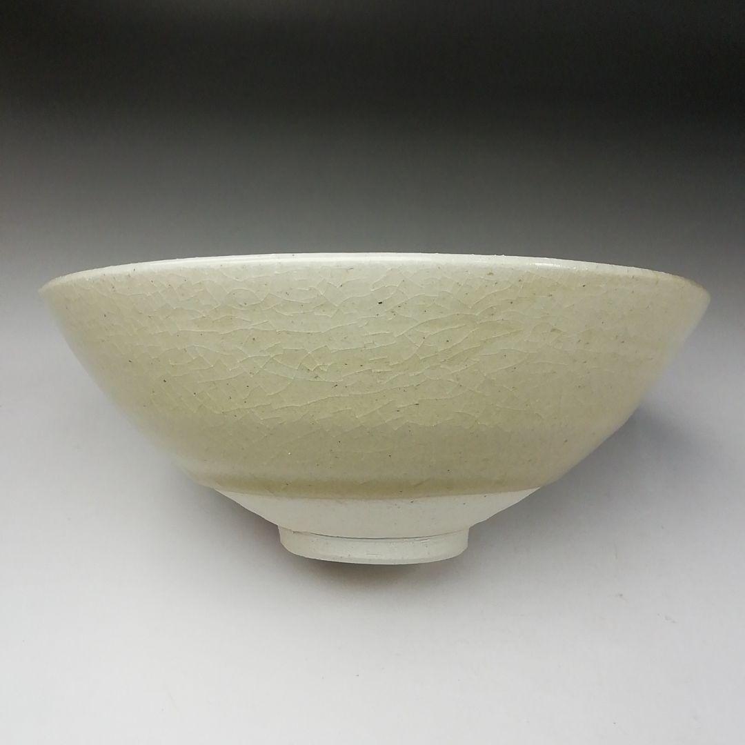 Ｔ２０４　茶碗　『黄瀬戸　平茶碗』『本業窯　水野半次郎』　共箱　抹茶碗　茶道具