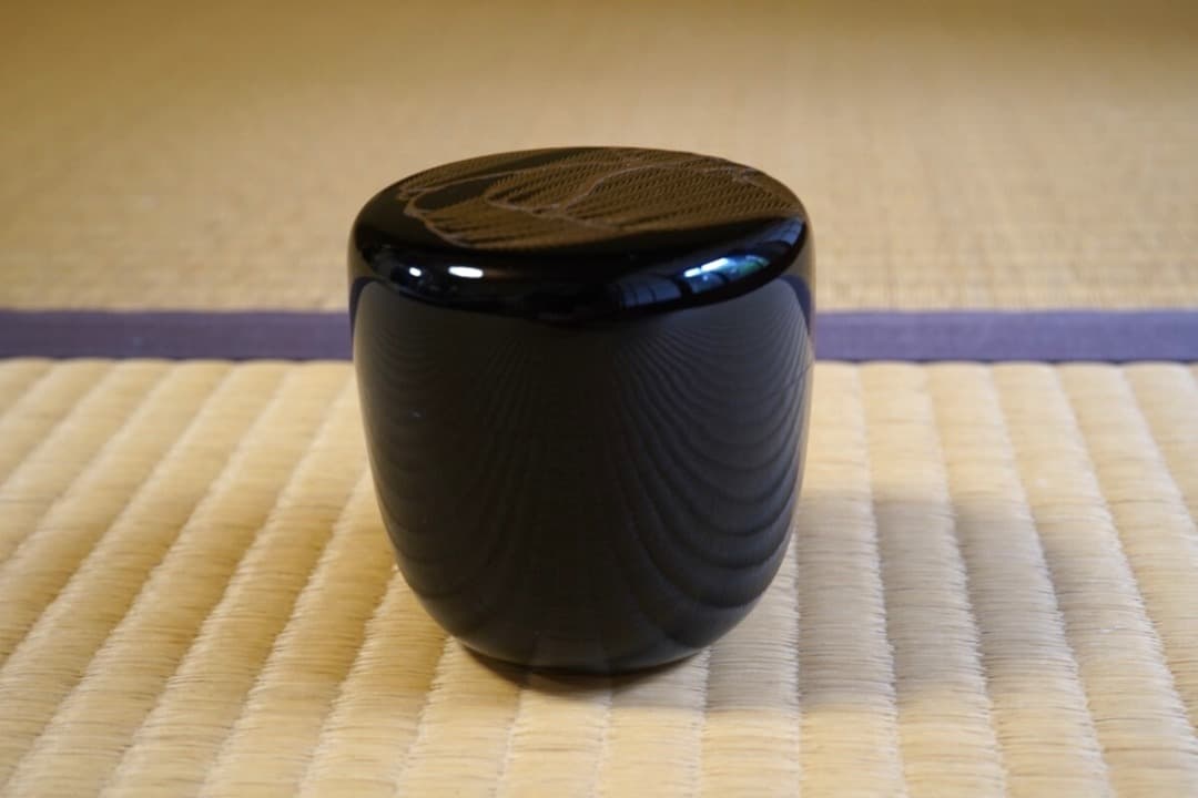 吉田 華正　柳蒔絵 大棗　而妙斎 ／梨子地　 茶道具 即中斎 惺斎 宗哲 近左