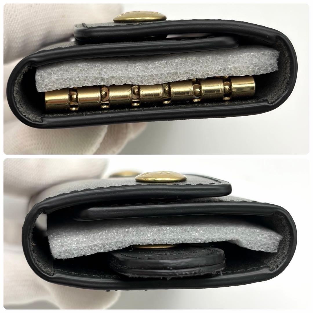 【新品未使用】IL BISONTE イルビゾンテ キーケース レザー ブラック