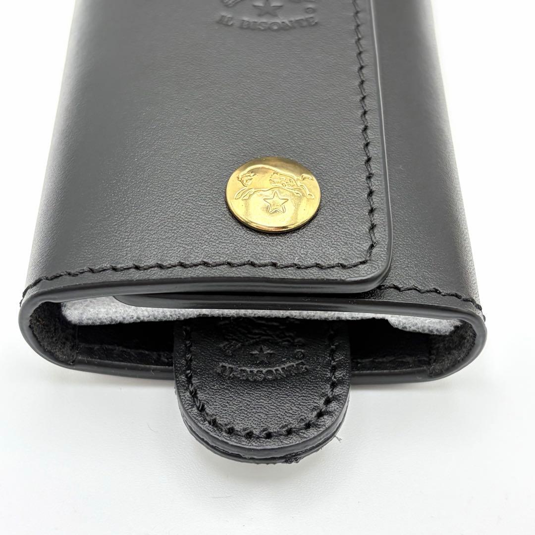 【新品未使用】IL BISONTE イルビゾンテ キーケース レザー ブラック