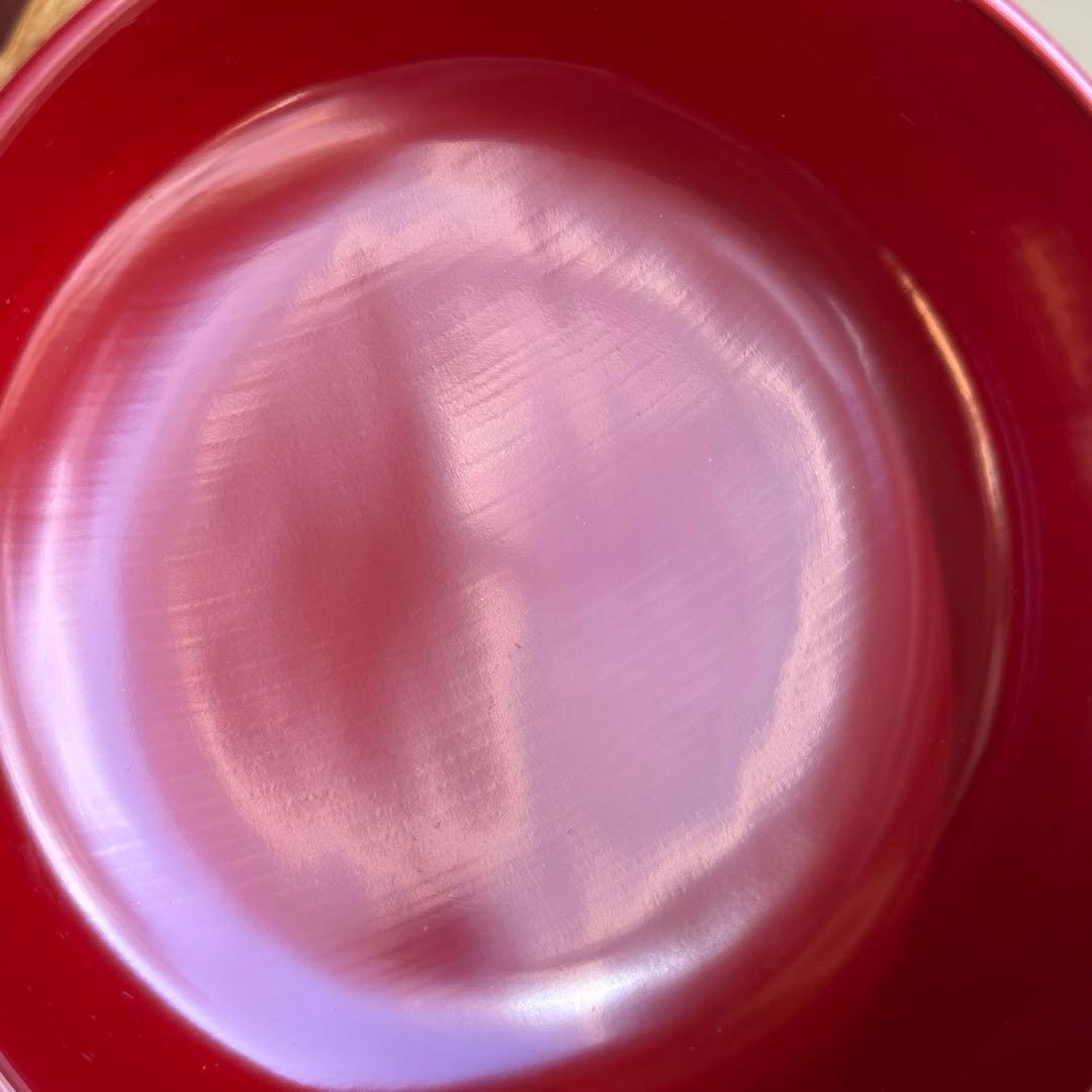 菓子器　黄金色　漆塗り　小物入れ