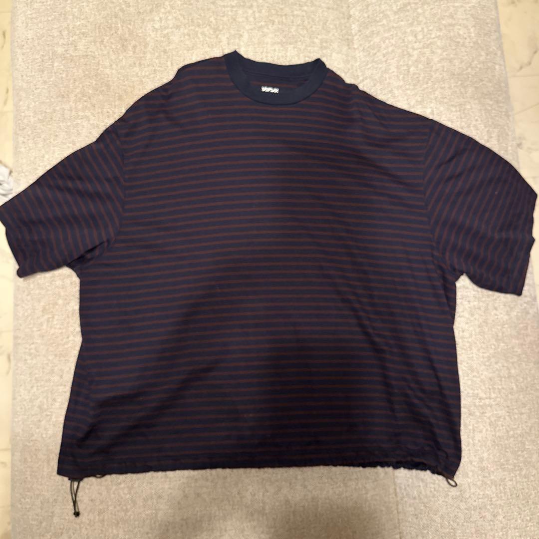 トップス IS-NESS BALLOON STRIPES T SHIRT