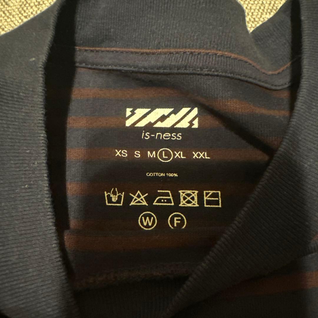 トップス IS-NESS BALLOON STRIPES T SHIRT