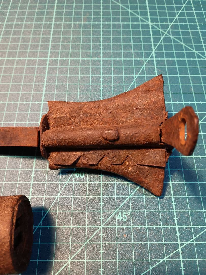 鉄製 海老錠 ２枚バネ