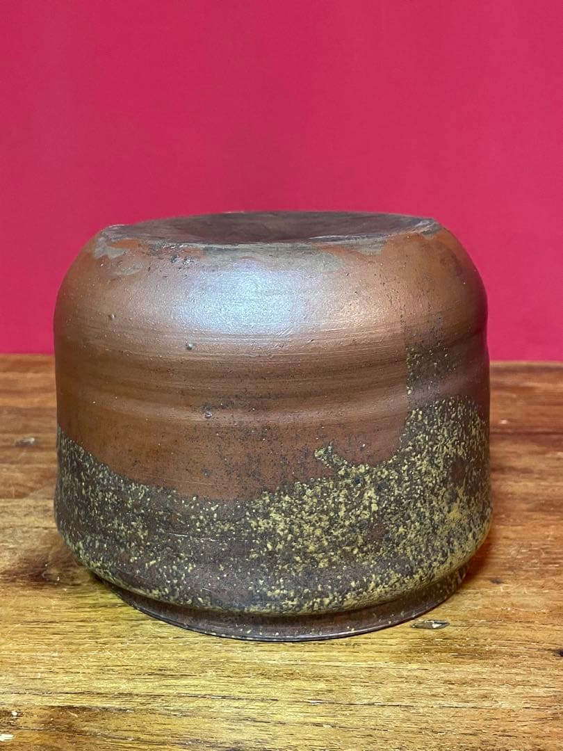 備前水指 裏千家十六代 坐忘斎 書付箱 無傷 備前焼 水指 茶道具 塗蓋付