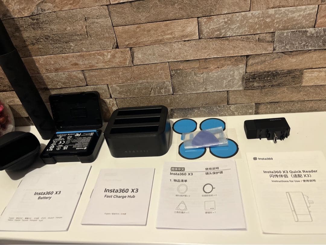 Insta360 X3 アクションカメラ 付属品、オプション付き