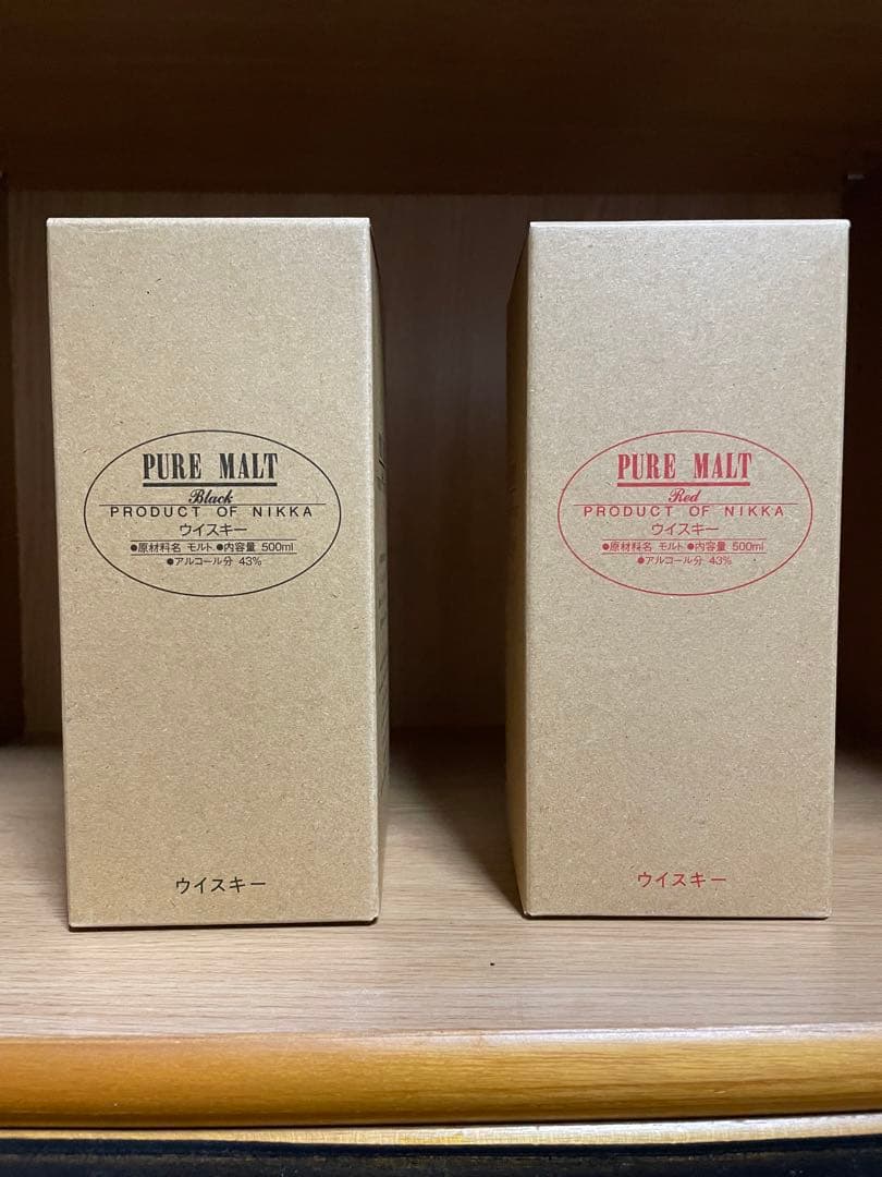 ニッカウヰスキー　ピュアモルト　ブラッグ＆レッド2本セット
