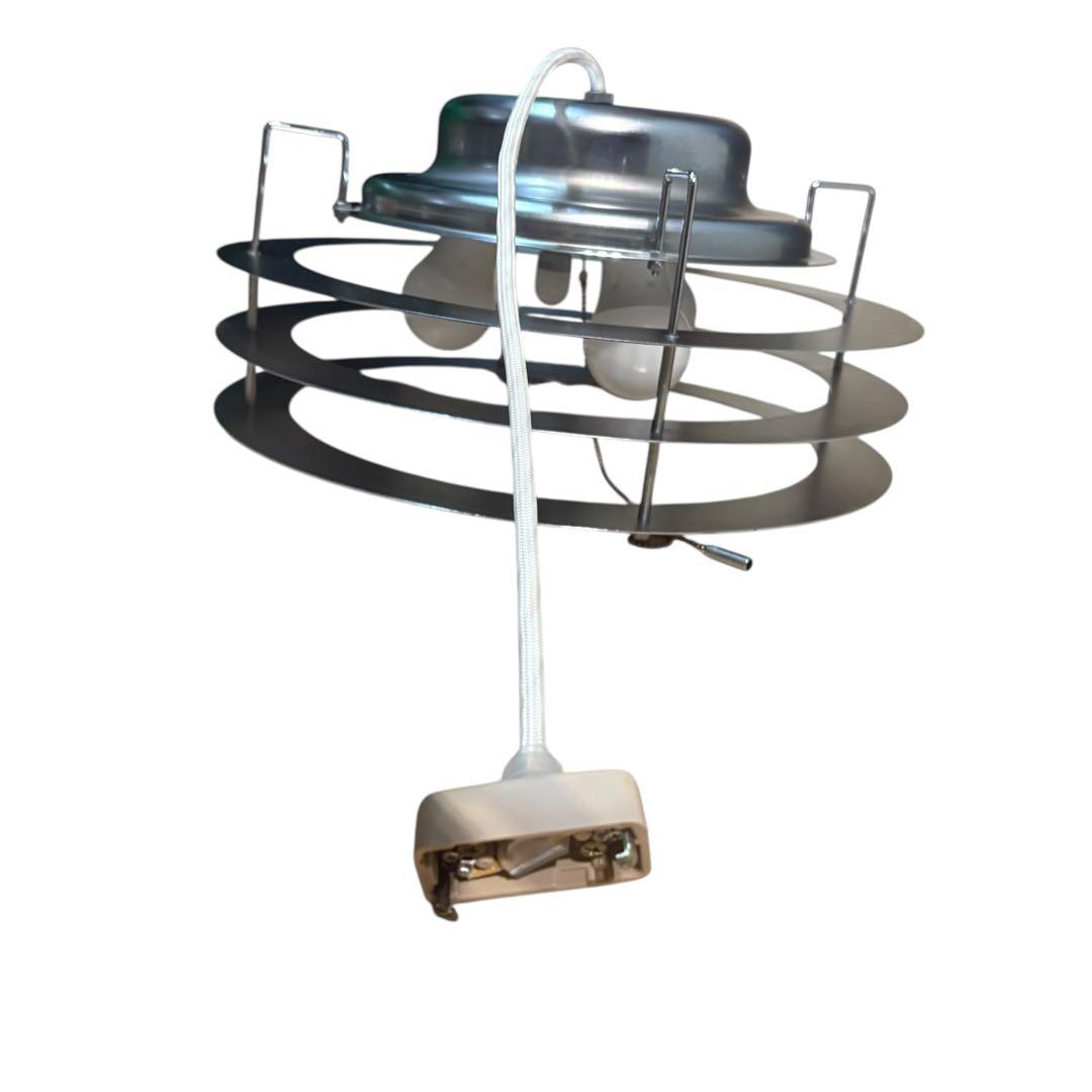 北欧 ミッドセンチュリー ビンテージ ペンダントライト シルバー 3灯