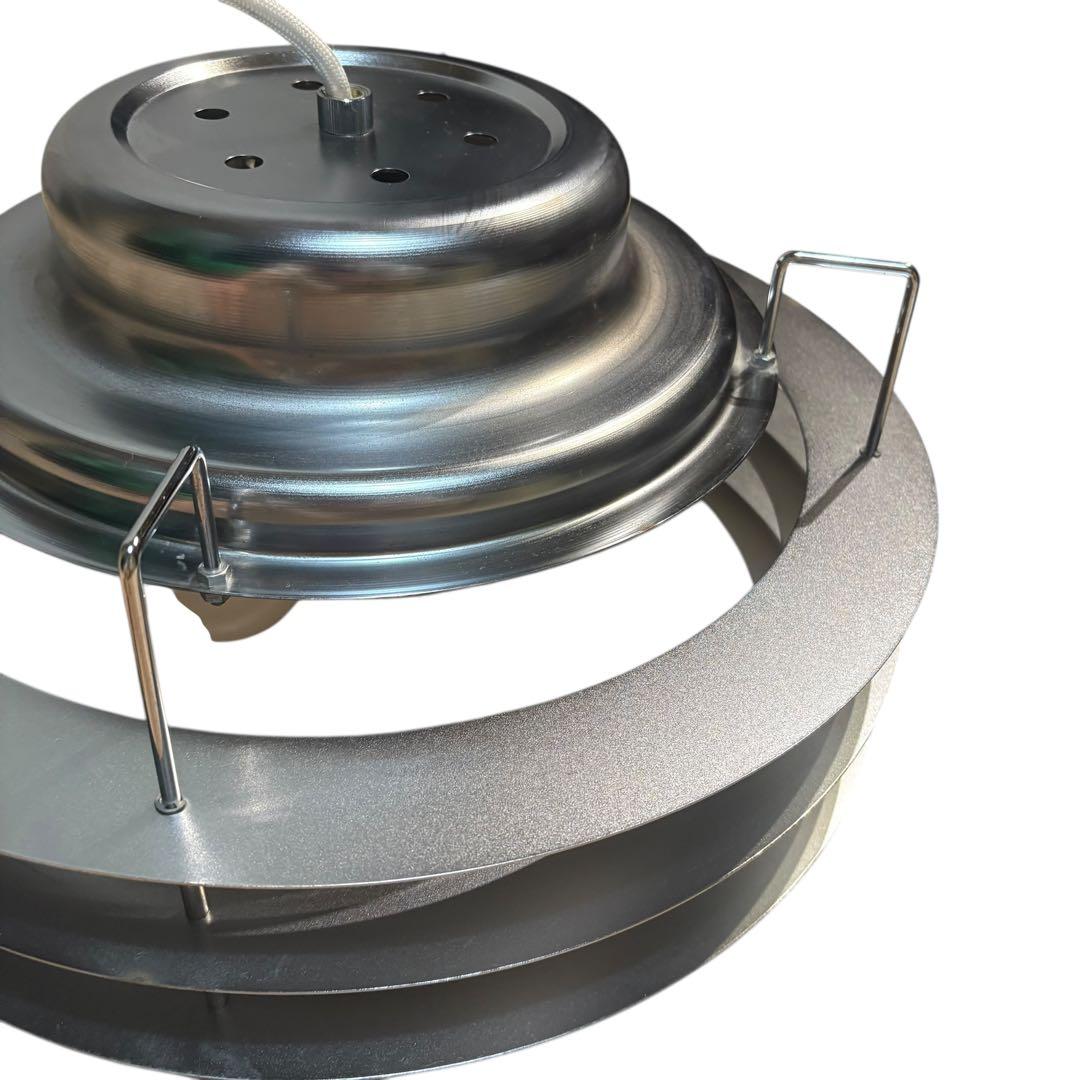 北欧 ミッドセンチュリー ビンテージ ペンダントライト シルバー 3灯