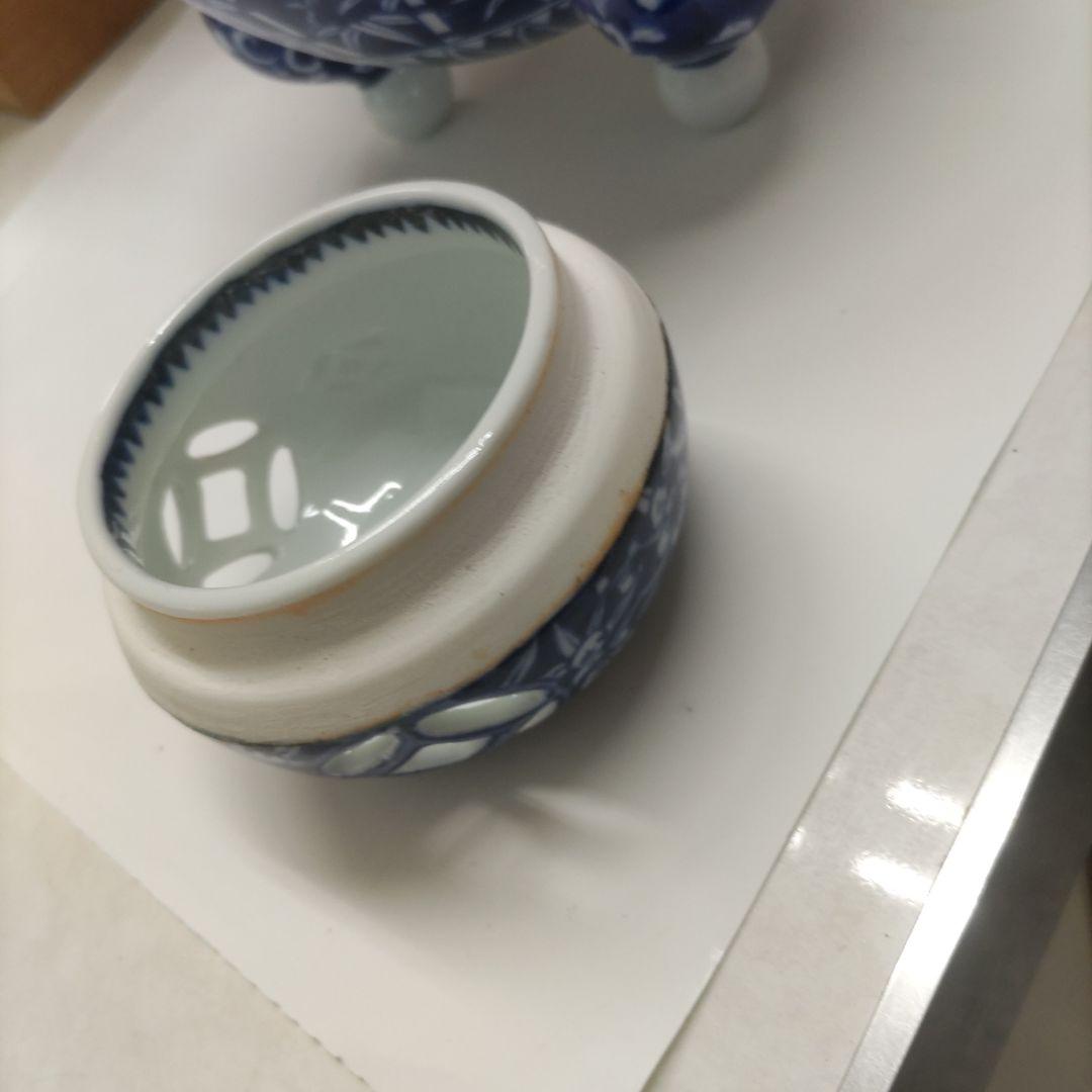 値下げ！！平戸祐祥　竹菊文　香炉