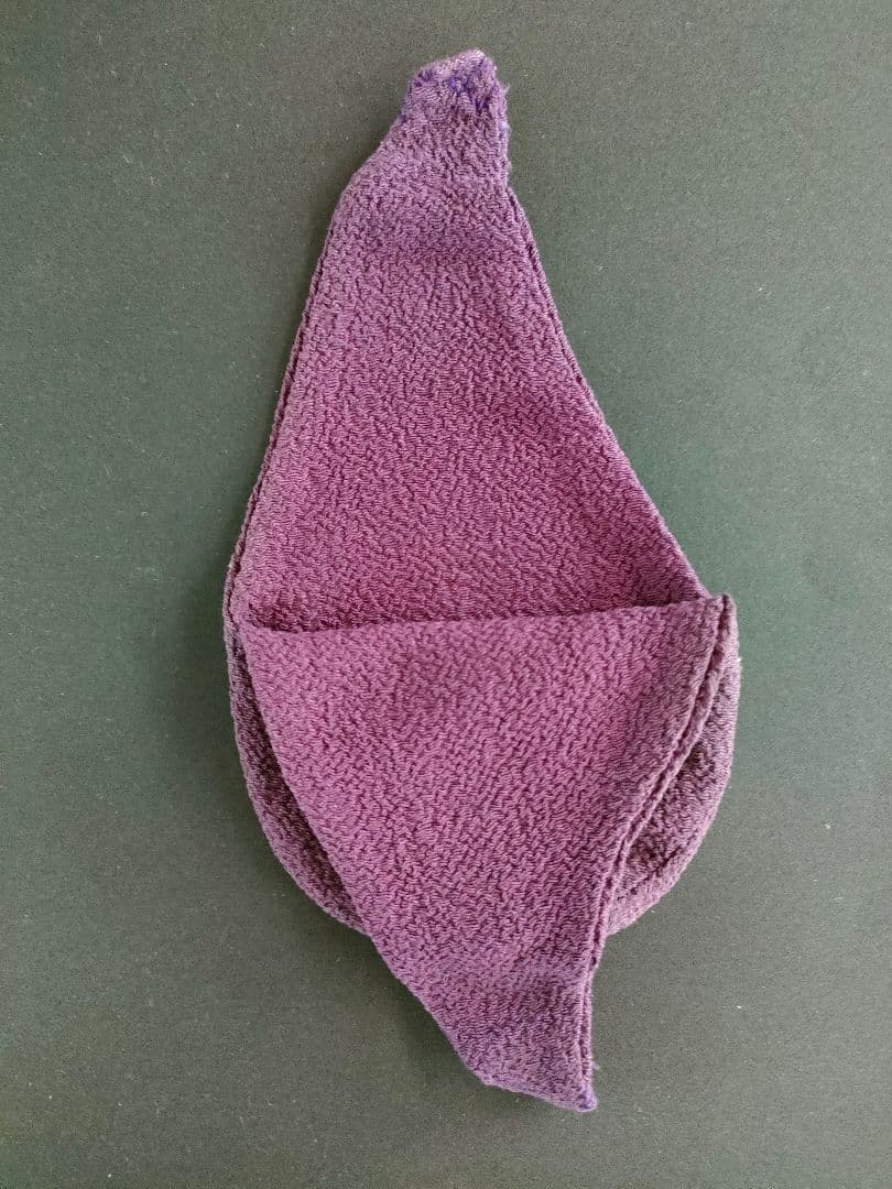 ●【茶道具】古裂 大津袋 紫系 無地｜仕覆・数寄屋袋｜箱付 美品