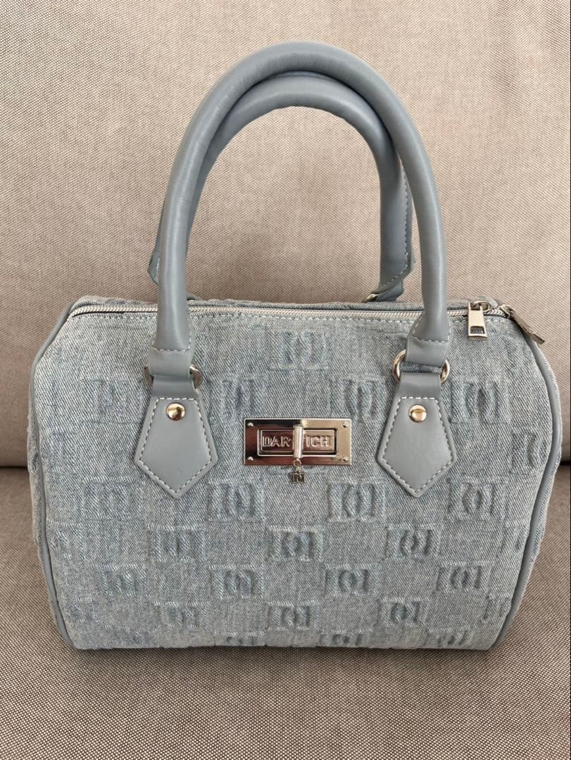 Darich ダーリッチ　デニム　ボストンバッグ　ノベルティ　ショルダーチェーン