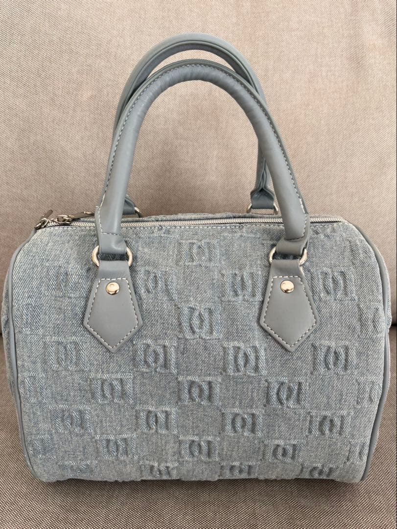 Darich ダーリッチ　デニム　ボストンバッグ　ノベルティ　ショルダーチェーン